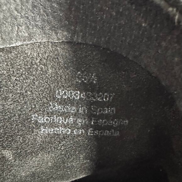 Free People Banks Over The Knee Suede Boot Women 7.5 Black Western Boho - Picture 10 of 11